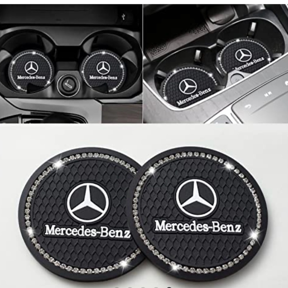 Mercedes-Benz Bling Car Cup Coasters NWT - Picture 2 of 5